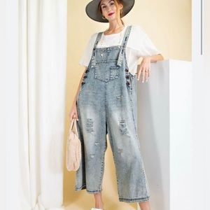 Easel Oversized Denim Jumper